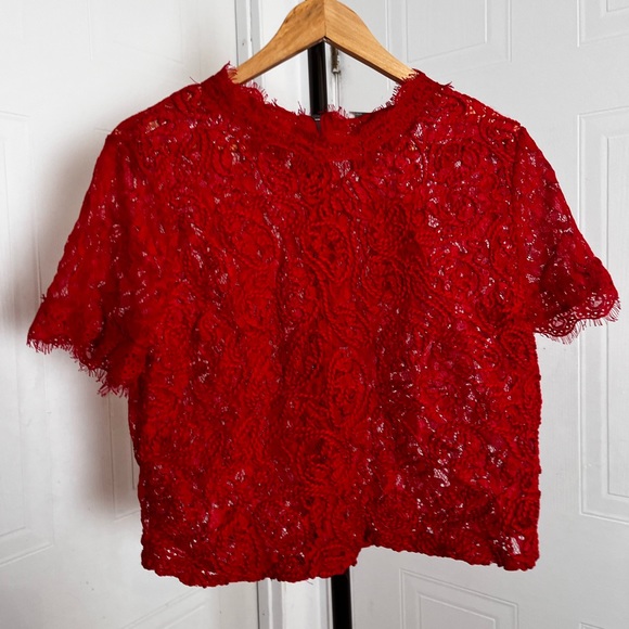 Zara NEW WITH TAGS Lace Blouse - Picture 4 of 4